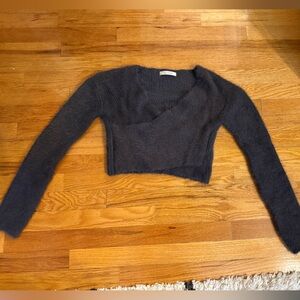 Active USA Charcoal Knit Sweater